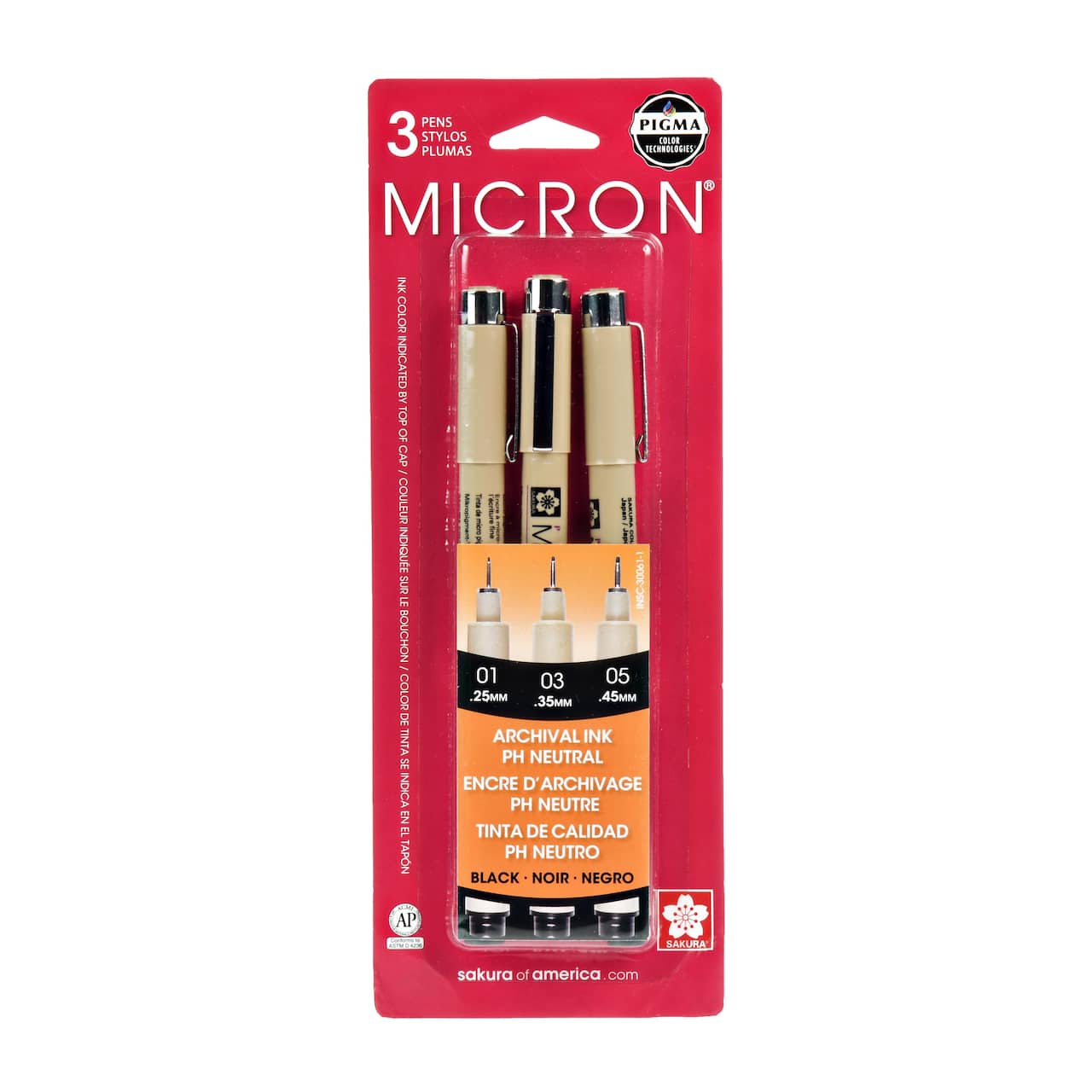 12 Packs: 3 ct. (36 total) Pigma® Micron™ Fine Line Black Pens
